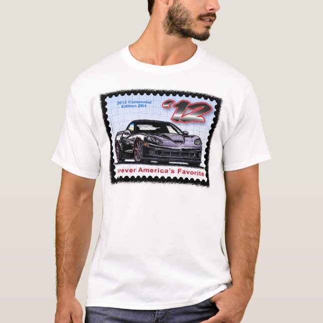 2012 Z06 hundertjährige Ausgabe Korvette T-Shirt (Vorderseite)