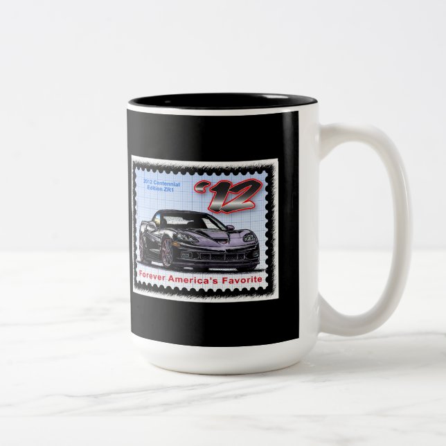 2012 Z06 hundertjährige Ausgabe Korvette Zweifarbige Tasse (Rechts)