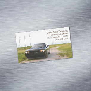 2013 Black American muscle Car Automotive Magnetische Visitenkarte