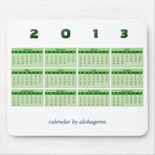 2013 Kalender-Mauspad Mousepad