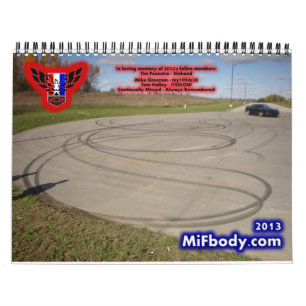 2013 Kalender Michigans FBody - Januar bis März!