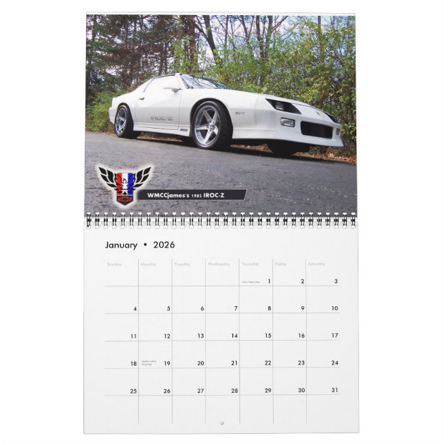 2013 Kalender Michigans FBody - Januar bis März! (Jan 2026)