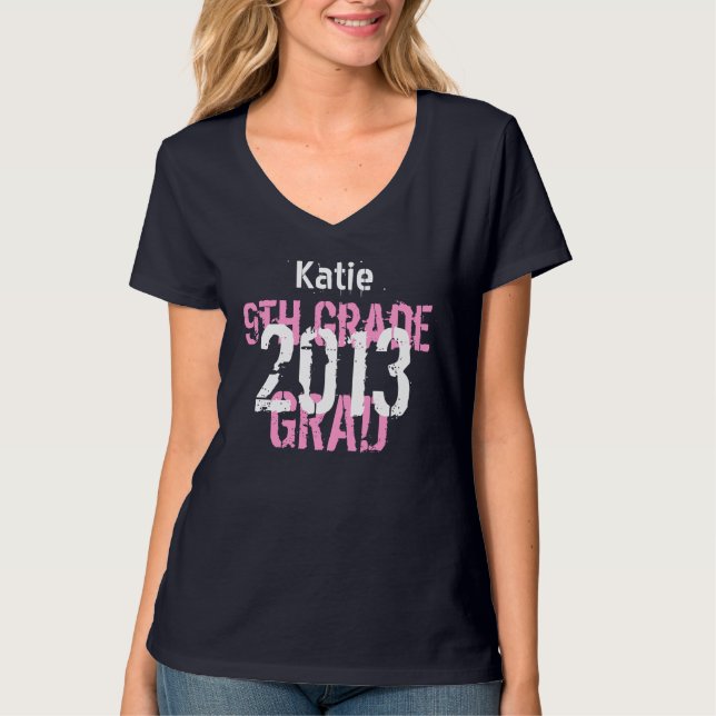 2013 oder jedes Jahr High School New Grad 9. Klass T-Shirt (Vorderseite)