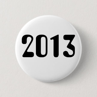2013 Weiß-Knopf mit schwarzer Beschriftung Button