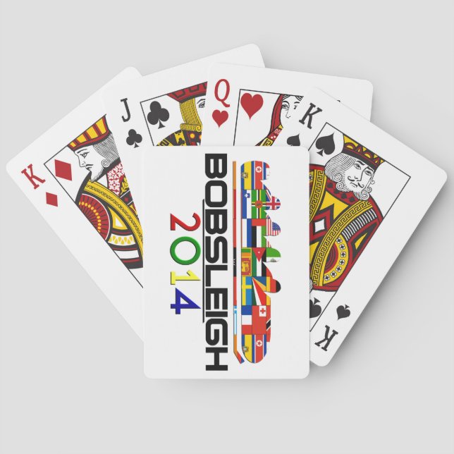 2014: Bobsled Spielkarten (Rückseite)