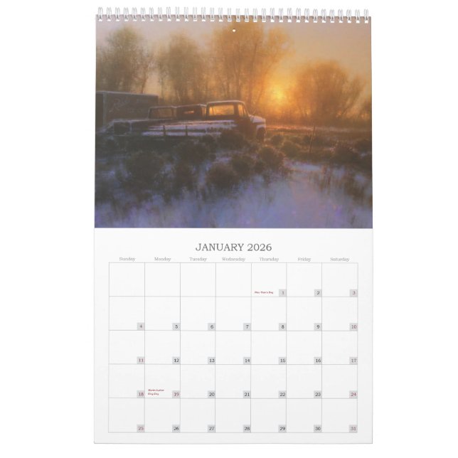 2014 Die Kunst von BRENT BAUMWOLLE Kalender (Jan 2026)