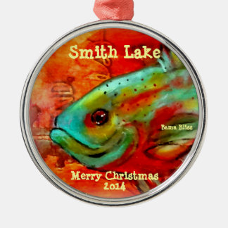 2014 Fisch-Weihnachtsverzierung "Smith See " Ornament Aus Metall