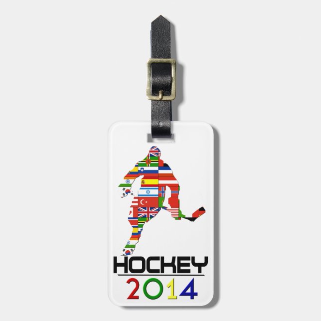 2014: Hockey Gepäckanhänger (Vorderseite vertikal)