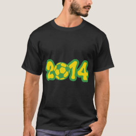 2014 Jahre Fußball Soccer Trophe Competition Puff T-Shirt
