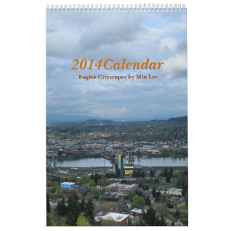 2014 Kalender| Fuglee Cityscapes durch minimales Kalender