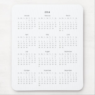 2014 Kalender-Geschenke Mousepad