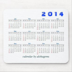2014 Kalender Mousepad einfach
