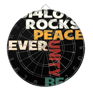 2014 Liebe Rocks Peace Art Print Dartscheibe