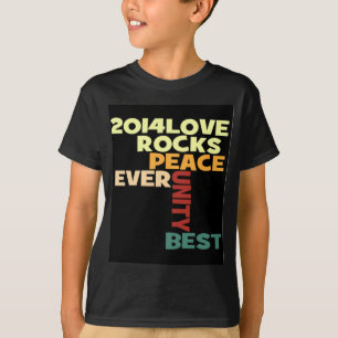 2014 Liebe Rocks Peace Art Print T-Shirt