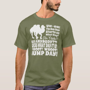 2014 neue Jahre Tagesbuckel-Tageskamel-T-Shirt T-Shirt