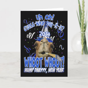 2014 Neujahrstag Kamel Grußkarten Feiertagskarte