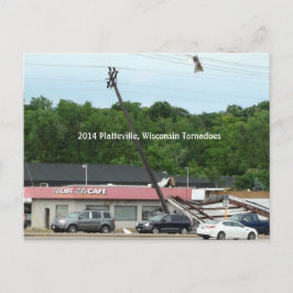 2014 Platteville, Tornadoes Memorabilia Postcard Postkarte