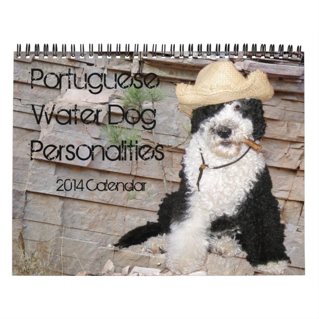 2014 portugiesische Wasser-Hundepersönlichkeiten Kalender (Titelbild)