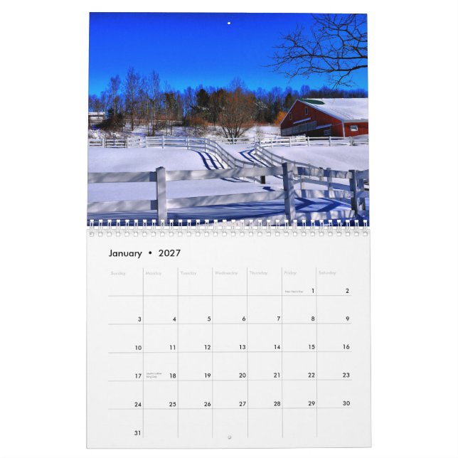 2014 Scheunen Neu-England - 2 Kalender (Jan 2027)