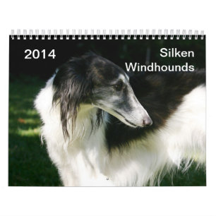 2014 seidenes Windhounds 2-3 Kalender