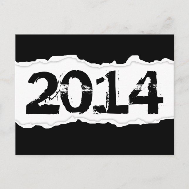 2014 (Seitenränder) Postkarte (Vorderseite)