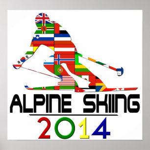 2014: Skifahren im Alpenraum Poster