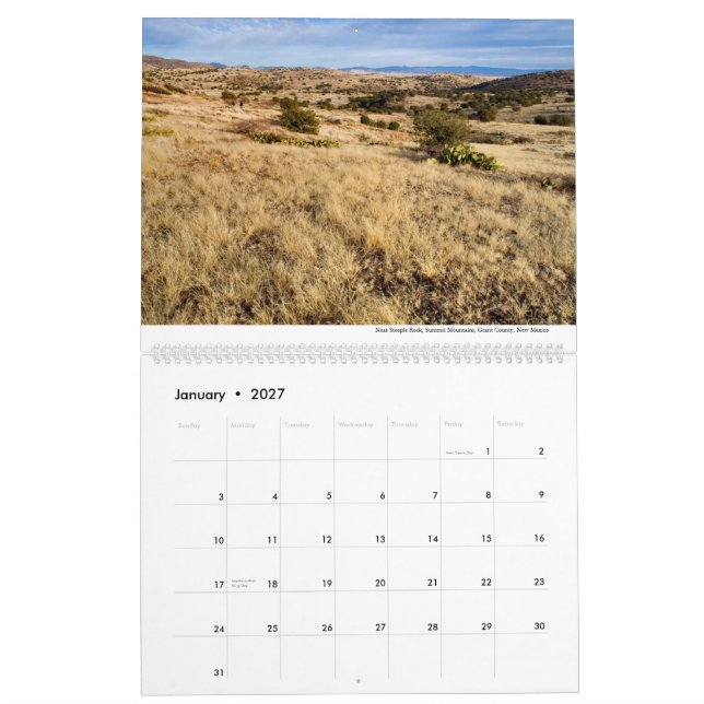 2014, südwestlicher New Mexiko-Kalender Kalender (Jan 2027)