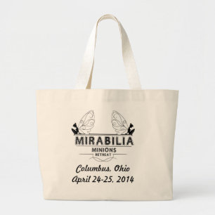 2014 Tasche, schwarze Grafik Jumbo Stoffbeutel