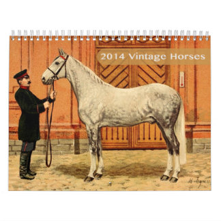 2014 Vintage Pferdekalender Kalender