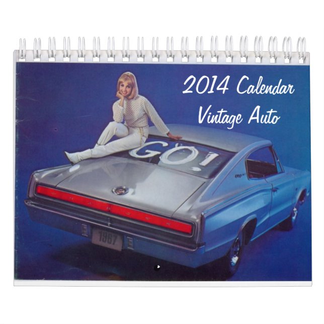 2014 Vintager Auto-Kalender Kalender (Titelbild)