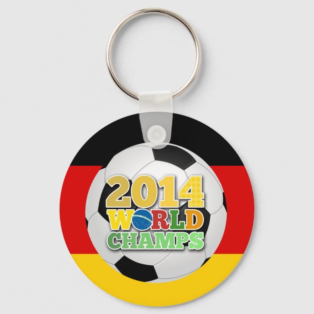 2014 Weltmeister Ball Deutschland Schlüsselanhänger (Vorderseite)