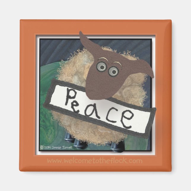 2014 Willkommen im Flock "Peace" Magnet (Vorne)