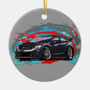 2015-2018 schwarzes WRX Keramikornament