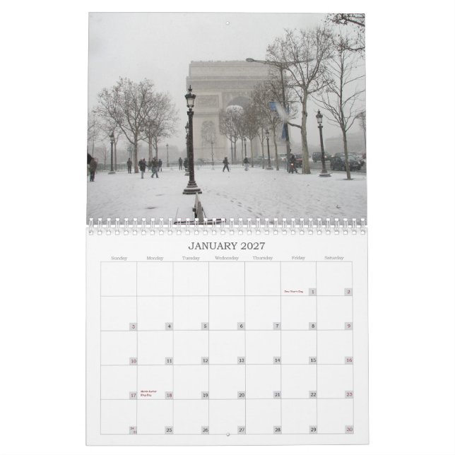 2015 Calender Paris, Frankreich Kalender (Jan 2027)