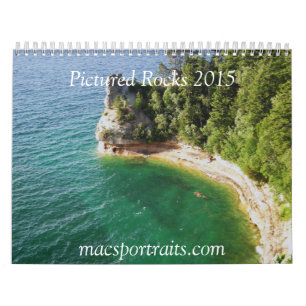 2015 dargestellter Felsen-Kalender Kalender