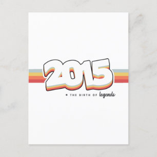 2015 Die Geburt von Legenden Postkarte