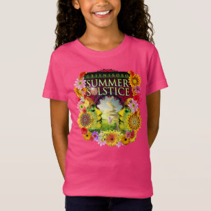 2015 Greensboro Sommer-Sonnenwende-Festival Pink T-Shirt