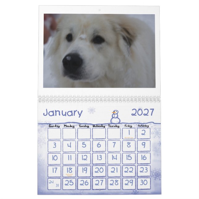 2015 große Pyrenäen-Kalender Kalender (Jan 2027)