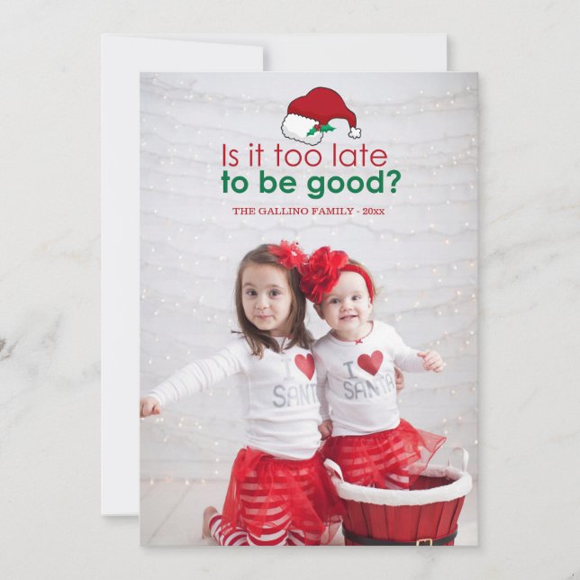 2015 Ist es zu spät, um gut zu sein? Vollständiges (Vorderseite)