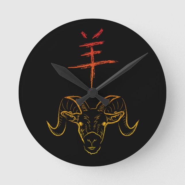 2015 JAHR DES RAUMS RUNDE WANDUHR (Vorderseite)