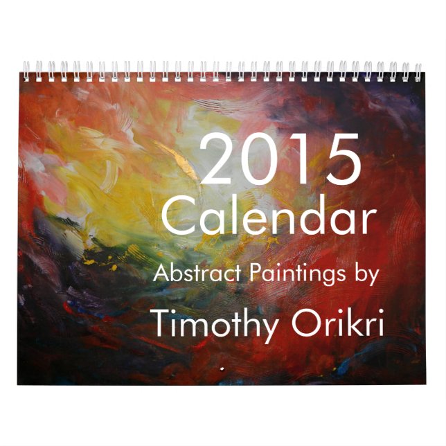 2015 Kalender-Abstrakte Malereien von Timothy Kalender (Titelbild)