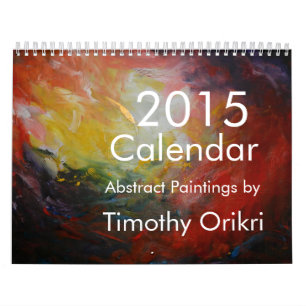 2015 Kalender-Abstrakte Malereien von Timothy Kalender