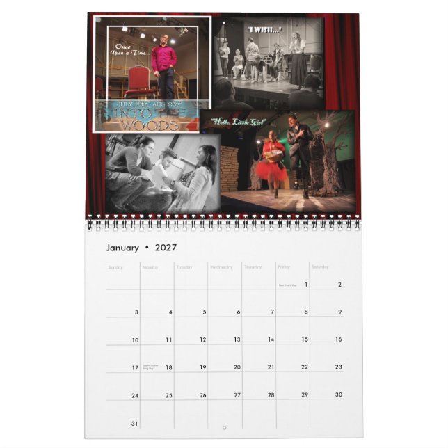 2015 Kalender-Echo in das Holz Kalender (Jan 2027)