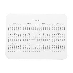 2015 Kalender-Kühlschrankmagnet Magnet