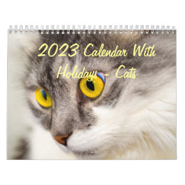 2015 Kalender mit Feiertagen - Katzen