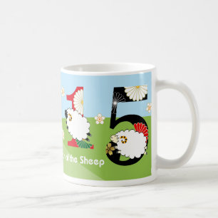 2015 springendes Jahr der Schaf-Tasse Kaffeetasse