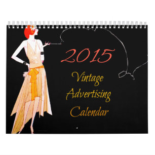 2015 Vintager Werbungs-Kalender Kalender
