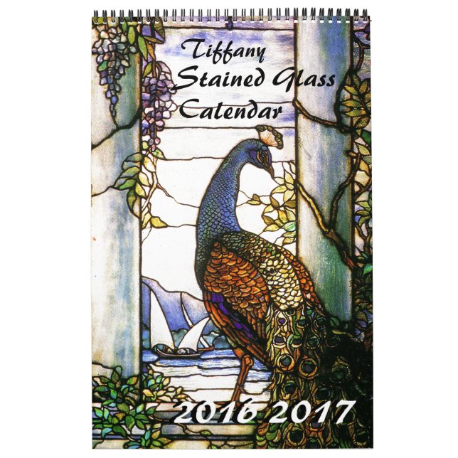 2016 2017 Tiffany-Buntglas-Natur-Kalender Kalender (Titelbild)