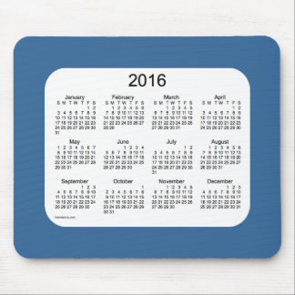 2016 Blau-Kalender durch Janz Mousepad