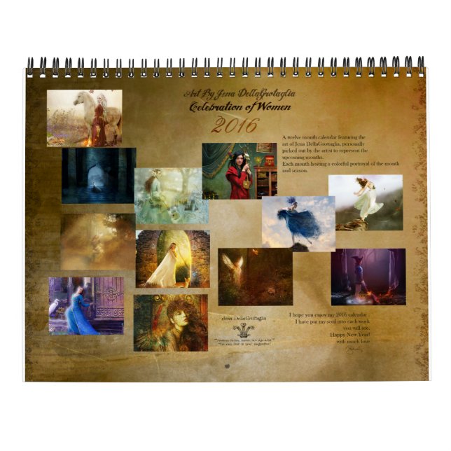 2016 Damen im Kunst-Kalender Kalender (Rückseite)